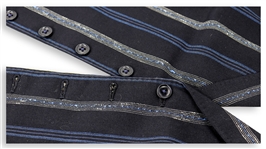 John Entwistle Personally Owned & Worn Blue Pinstripe Vest & Trousers -- Stage Clothes Custom Made for Entwistle
